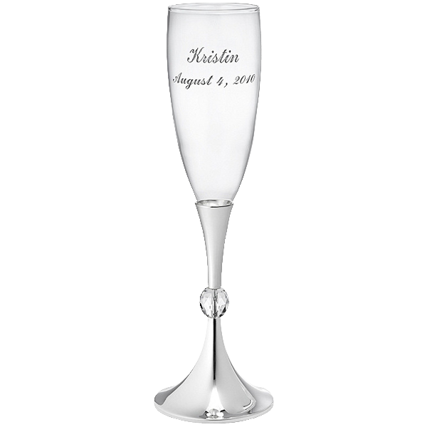 Crystal Ball Toasting Flutes
