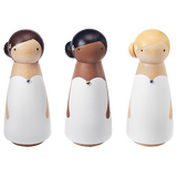 Hand-painted Wooden Couple Cake Topper